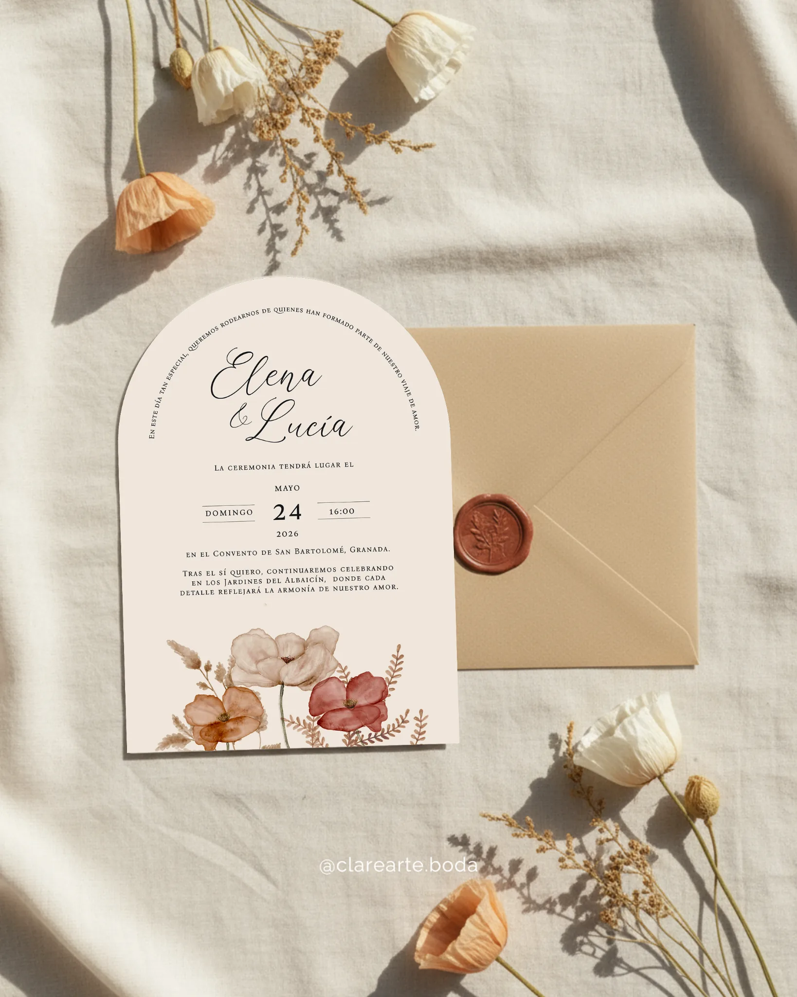 Colección Raíces - Invitación de Boda